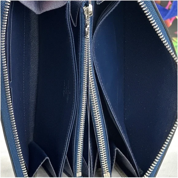 ❌SOLD❌ 💎 Louis Vuitton Navy Epi leather Zippy Wallet - Picture 10 of 14